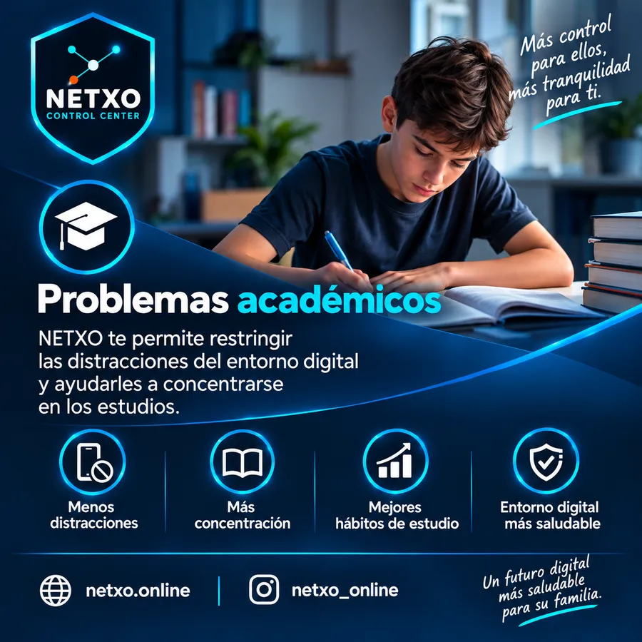 NETXO aide face aux difficultés scolaires : moins de distractions et plus de concentration