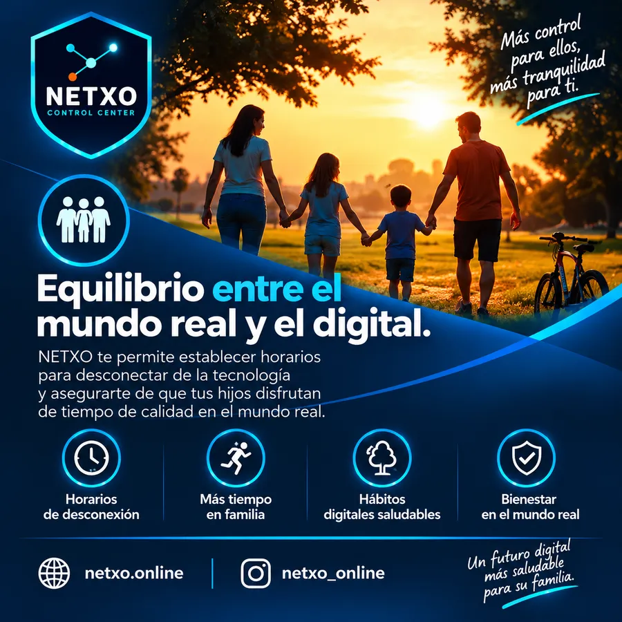 NETXO pour l'équilibre entre le monde réel et le monde numérique : horaires de déconnexion